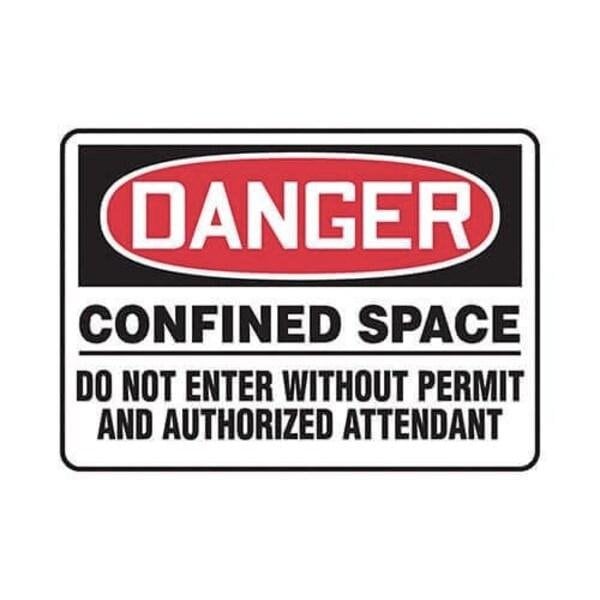 Accuform OSHA DANGER SAFETY SIGN CONFINED MCSP023VS MCSP023VS - main